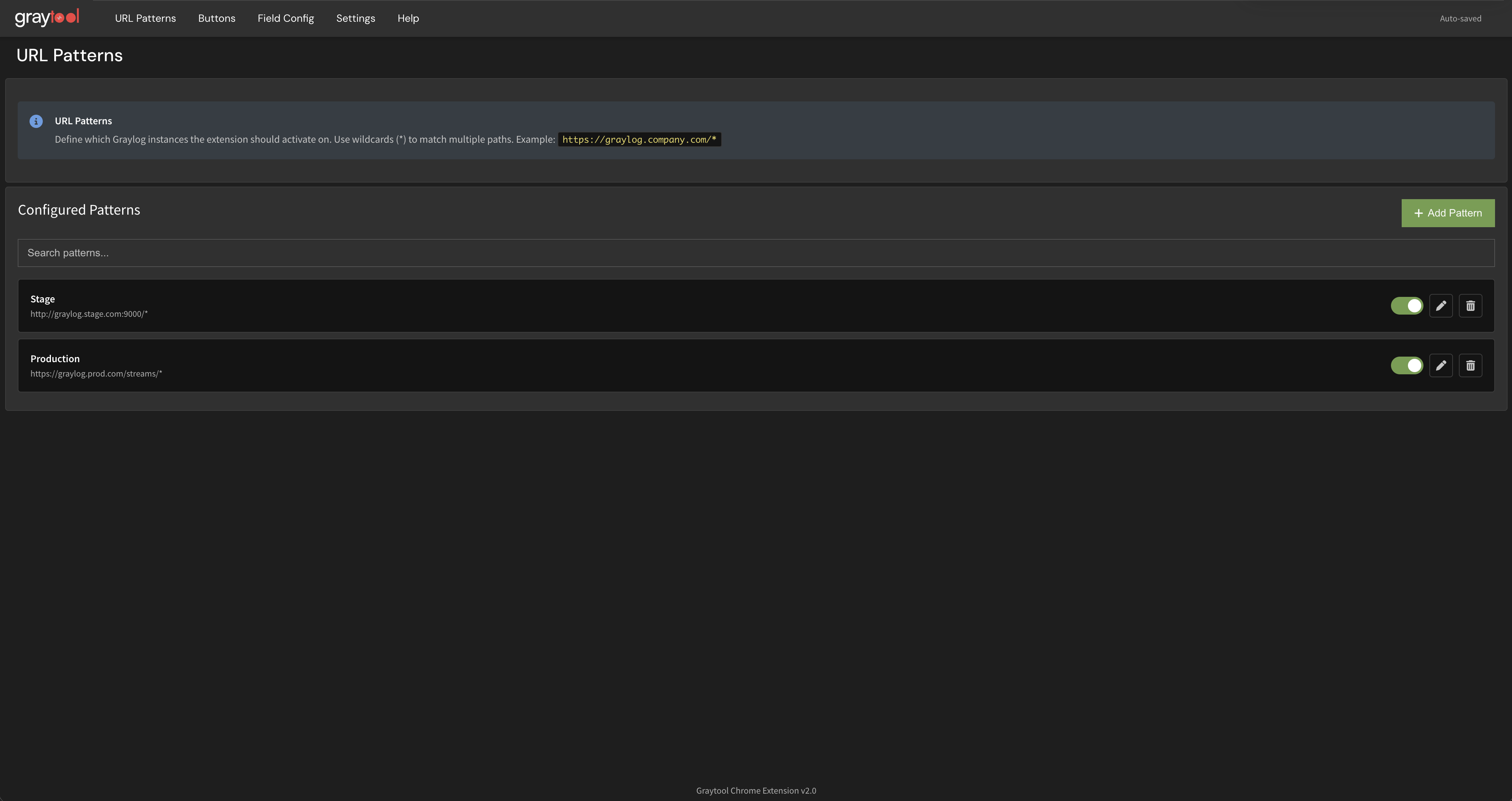 Graytool actions inside Graylog